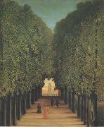 Henri Rousseau The Avenue,Park of Saint-Cloud France oil painting artist